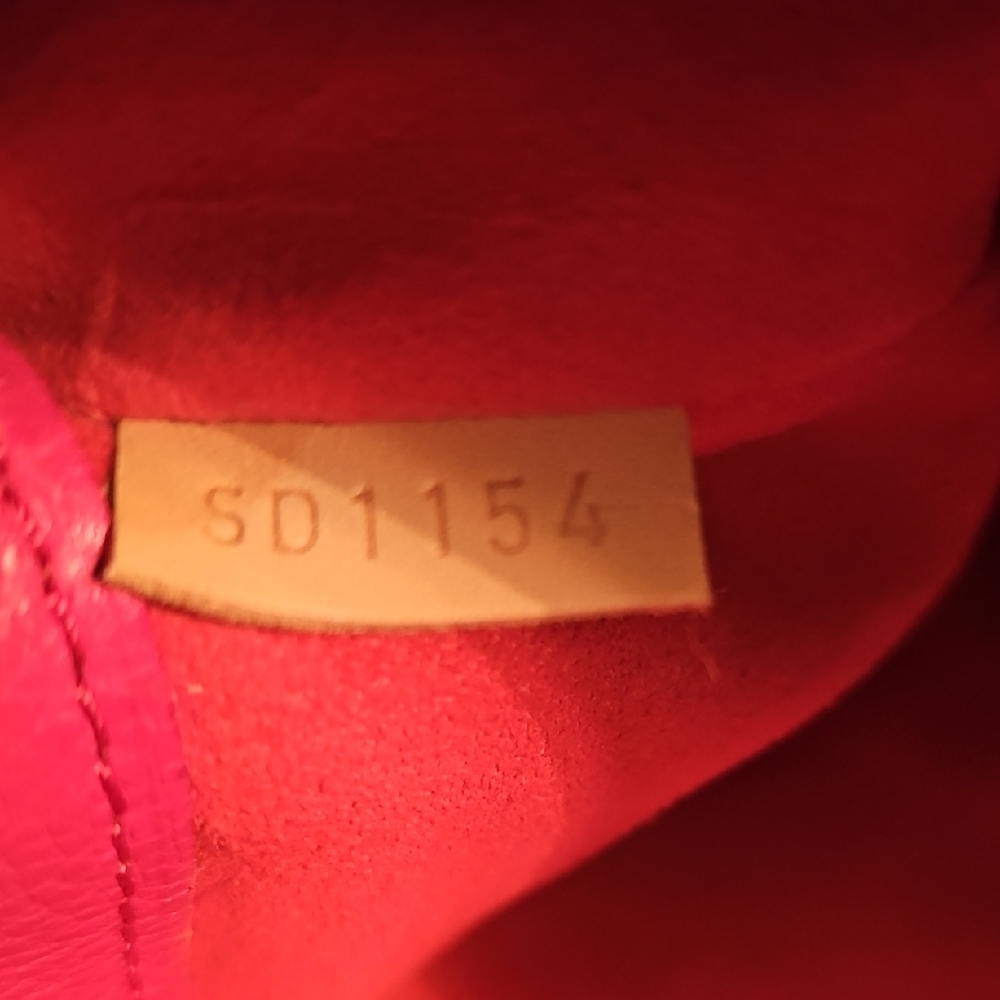 Authentic Louis Vuitton Brown Monogram Shoulder Bag with Red Interior - Picture 5 of 14